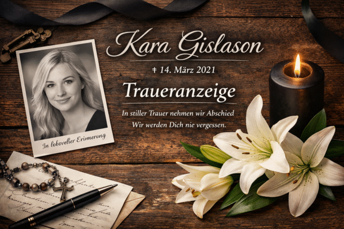 kara gislason traueranzeige